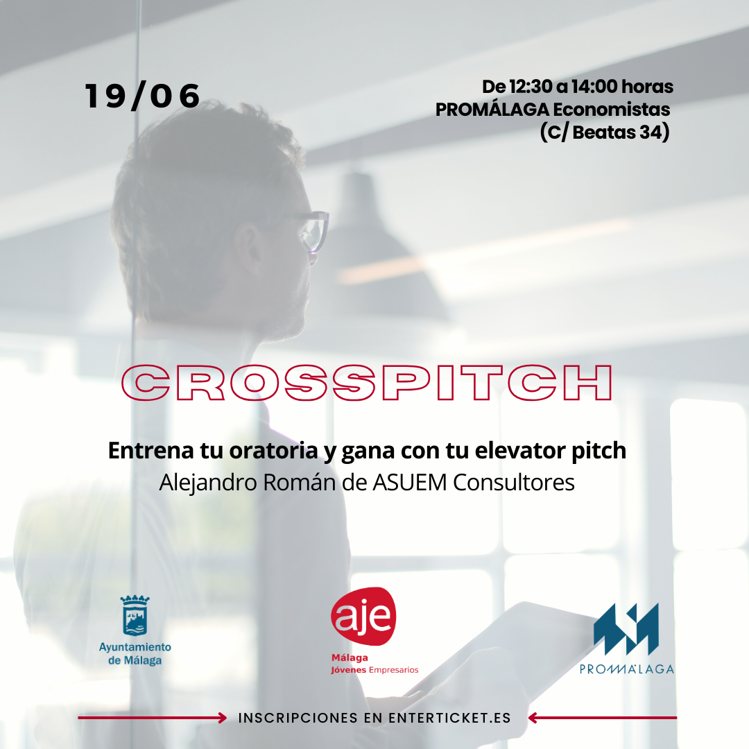 Networking 'Crosspitch' de Promálaga y AJE Málaga para entrenar oratoria