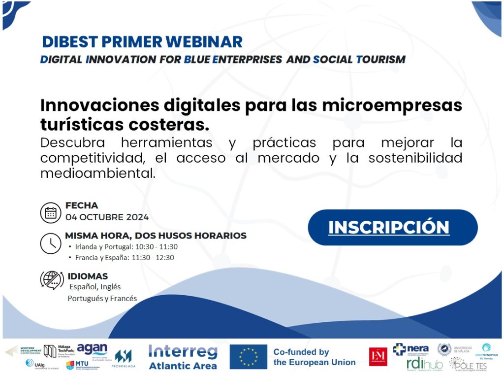 Participa en el primer webinar de nuestro Proyecto Europeo DIBEST sobre cómo impulsar el turismo sostenible